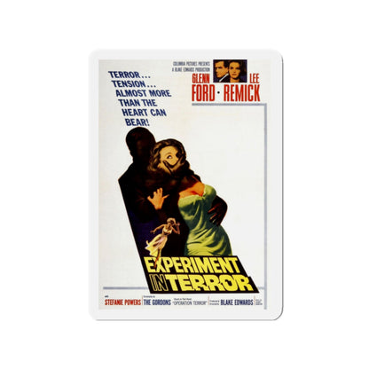 EXPERIMENT IN TERROR 1962 Movie Poster - Die-Cut Magnet-2" x 2"-The Sticker Space