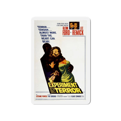 EXPERIMENT IN TERROR 1962 Movie Poster - Die-Cut Magnet-4" x 4"-The Sticker Space