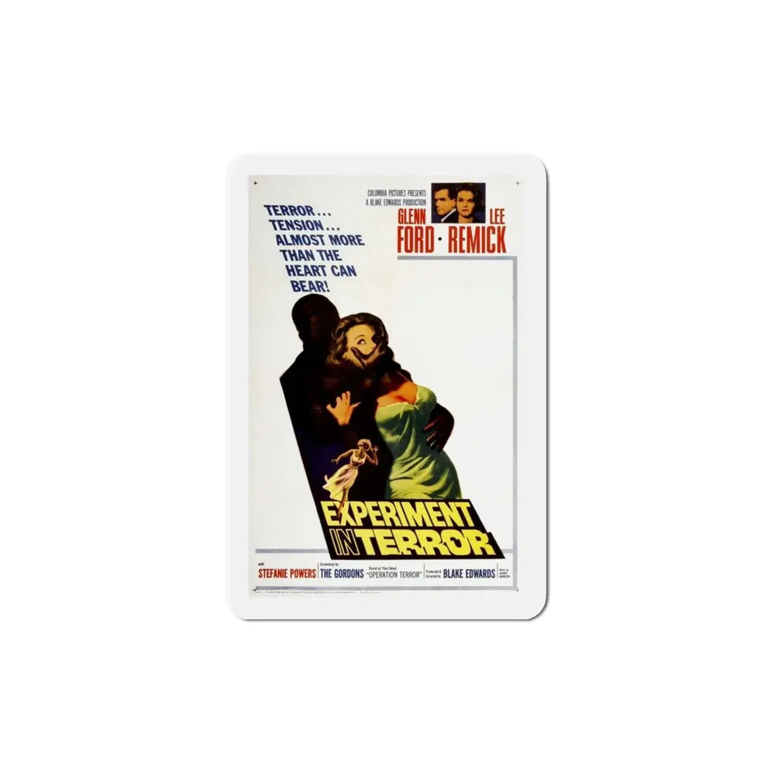 Experiment in Terror 1962 Movie Poster Refrigerator Magnet - The Sticker Space