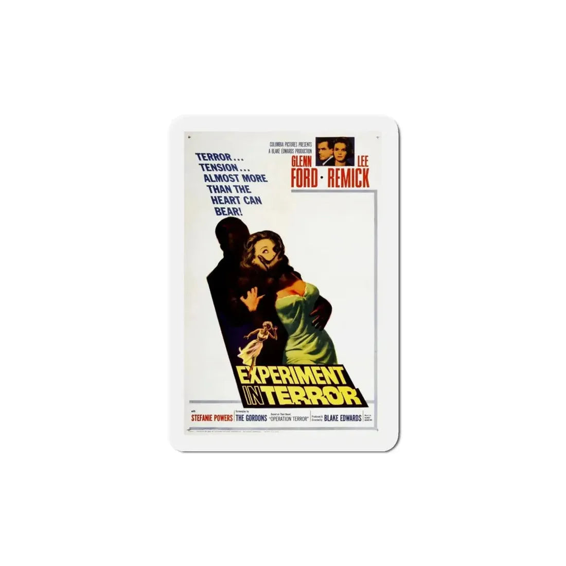 Experiment in Terror 1962 Movie Poster Refrigerator Magnet - The Sticker Space