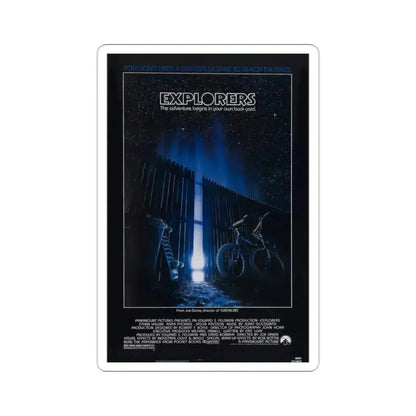 Explorers 1985 Movie Poster STICKER Vinyl Die-Cut Decal 2 Inch - The Sticker Space