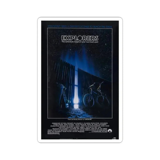 Explorers 1985 Movie Poster STICKER Vinyl Die-Cut Decal 2 Inch - The Sticker Space