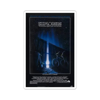 Explorers 1985 Movie Poster - STICKER Vinyl Kiss-Cut Decal 2 Inch White - The Sticker Space