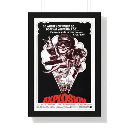 EXPLOSION 1969 - Framed Movie Poster 16″ x 24″ Black - The Sticker Space