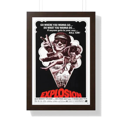 EXPLOSION 1969 - Framed Movie Poster 16″ x 24″ Walnut - The Sticker Space