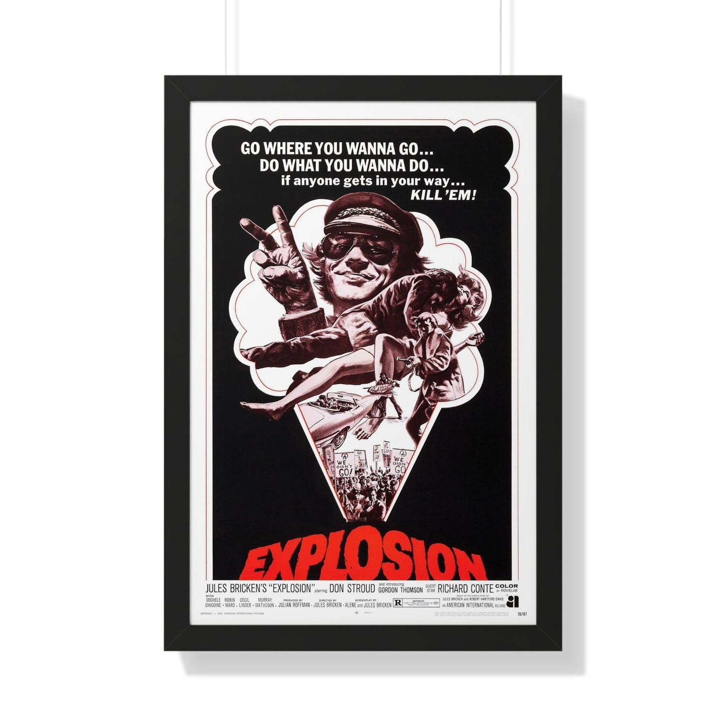 EXPLOSION 1969 - Framed Movie Poster-20" x 30"-The Sticker Space