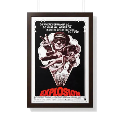 EXPLOSION 1969 - Framed Movie Poster 20" x 30" Walnut - The Sticker Space