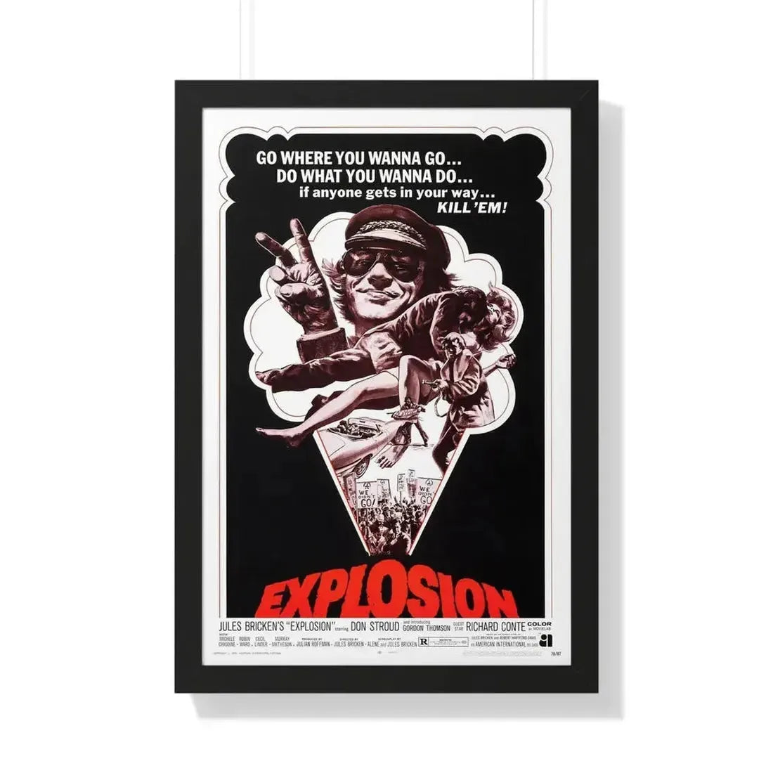 EXPLOSION 1969 - Framed Movie Poster - The Sticker Space
