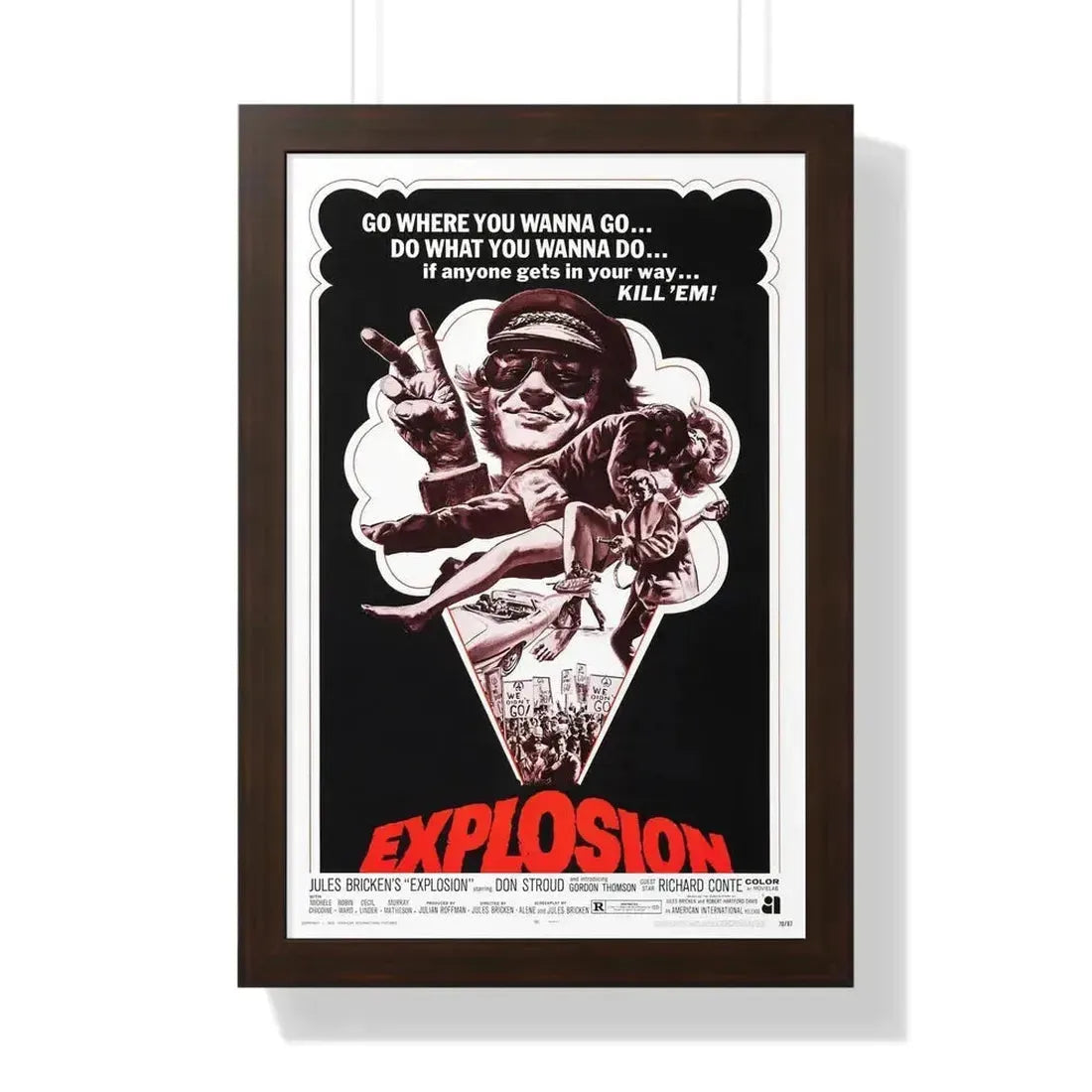 EXPLOSION 1969 - Framed Movie Poster - The Sticker Space