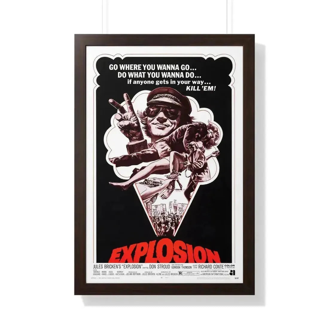 EXPLOSION 1969 - Framed Movie Poster - The Sticker Space