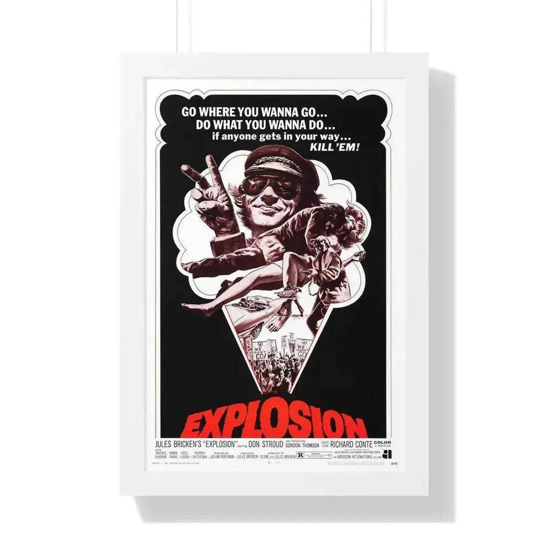 EXPLOSION 1969 - Framed Movie Poster - The Sticker Space