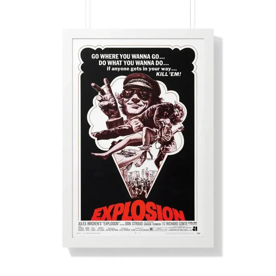 EXPLOSION 1969 - Framed Movie Poster - The Sticker Space