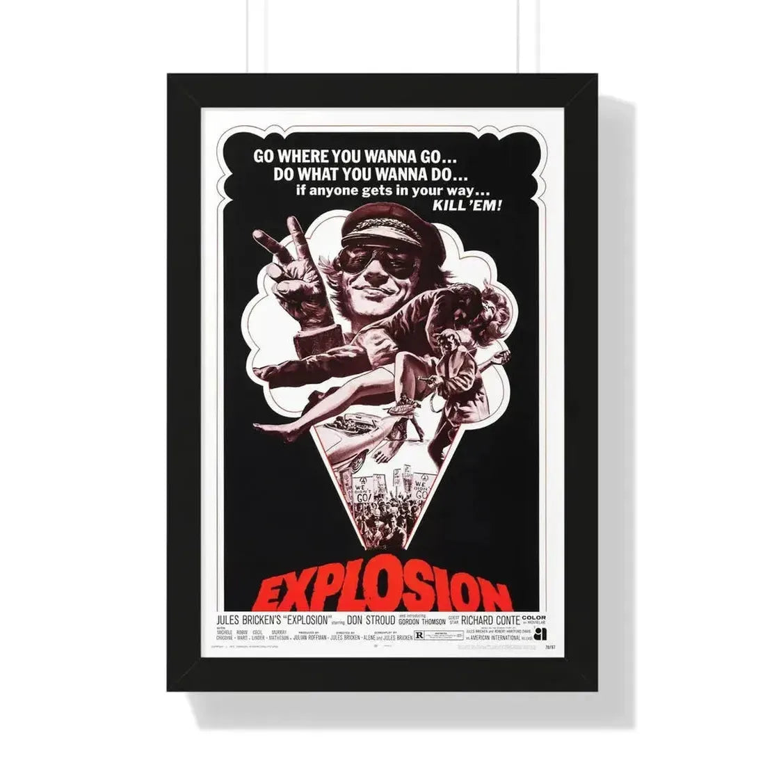 EXPLOSION 1969 - Framed Movie Poster - The Sticker Space