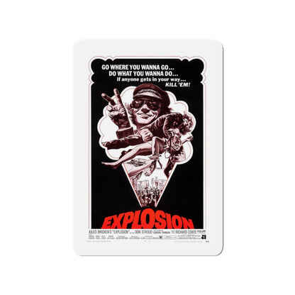 EXPLOSION 1969 Movie Poster - Die-Cut Magnet-3" x 3"-The Sticker Space