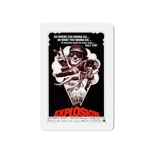 EXPLOSION 1969 Movie Poster - Refrigerator Magnet 6 Inch - The Sticker Space