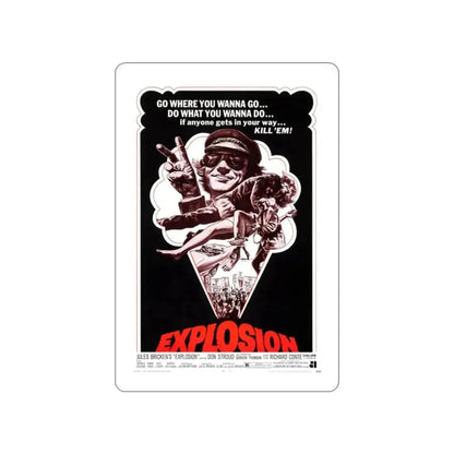 EXPLOSION 1969 Movie Poster STICKER Vinyl Die-Cut Decal - The Sticker Space