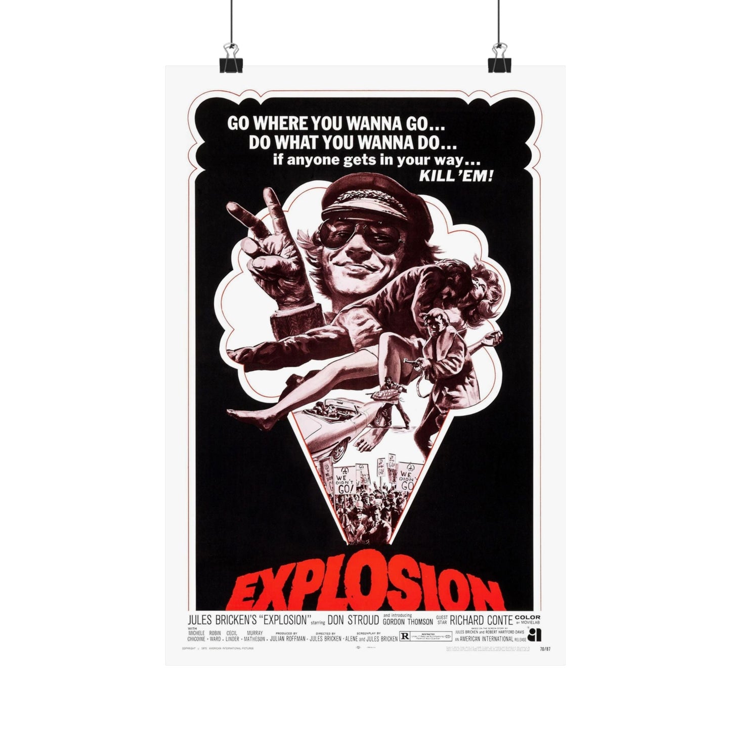 EXPLOSION 1969 - Paper Movie Poster-12″ x 18″-The Sticker Space