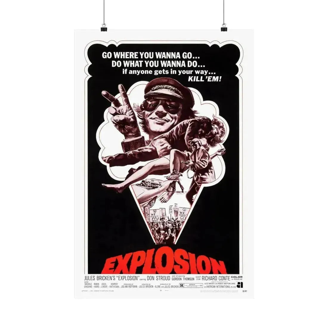 EXPLOSION 1969 - Paper Movie Poster - The Sticker Space