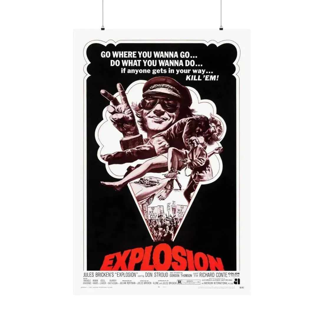 EXPLOSION 1969 - Paper Movie Poster - The Sticker Space
