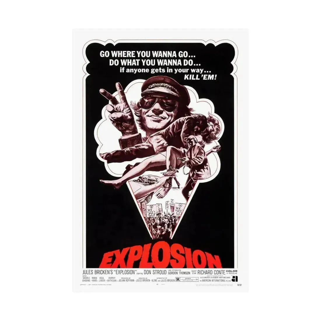 EXPLOSION 1969 - Paper Movie Poster - The Sticker Space