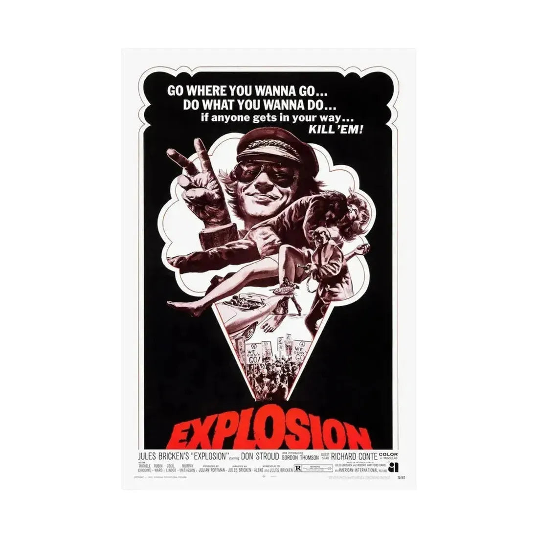 EXPLOSION 1969 - Paper Movie Poster - The Sticker Space