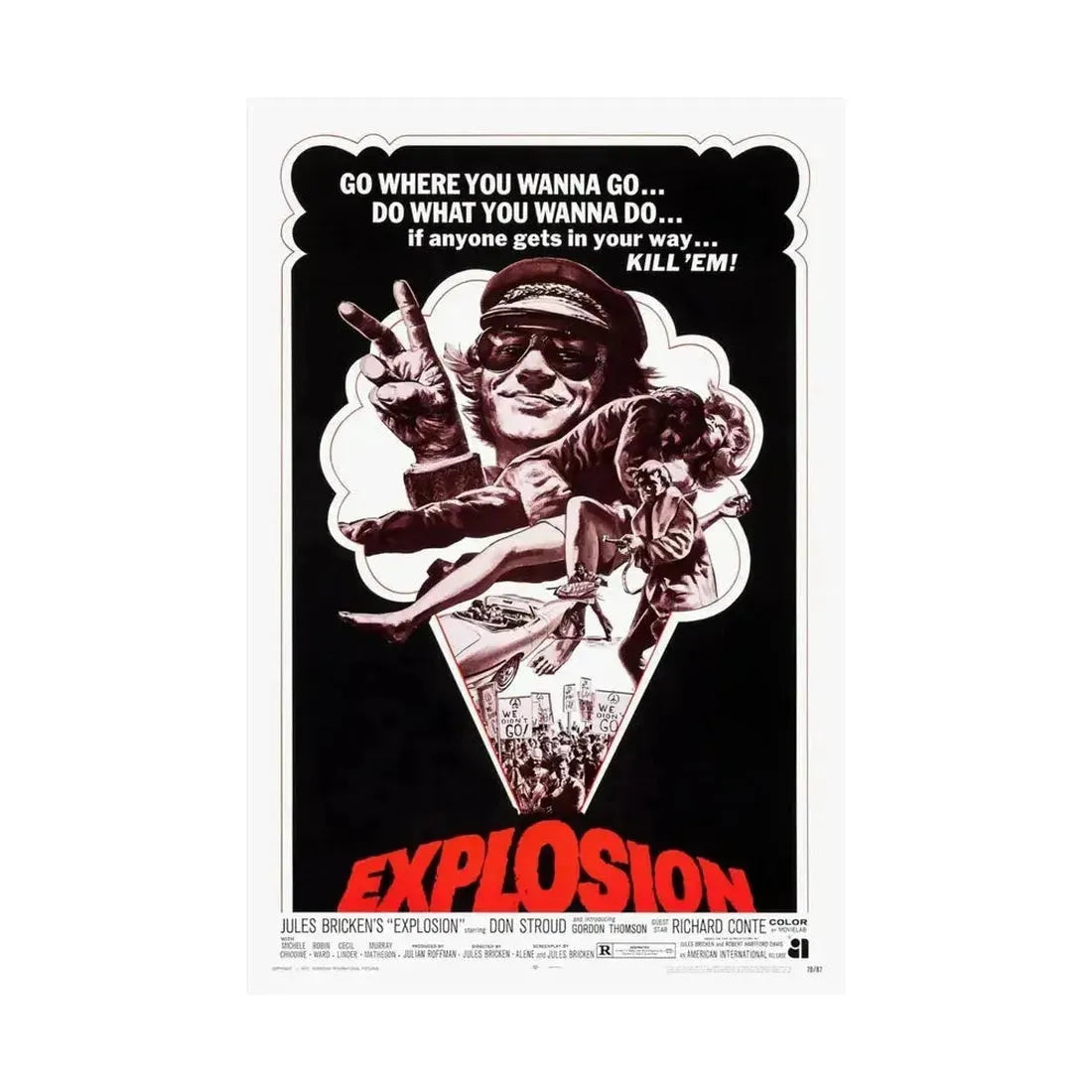 EXPLOSION 1969 - Paper Movie Poster - The Sticker Space