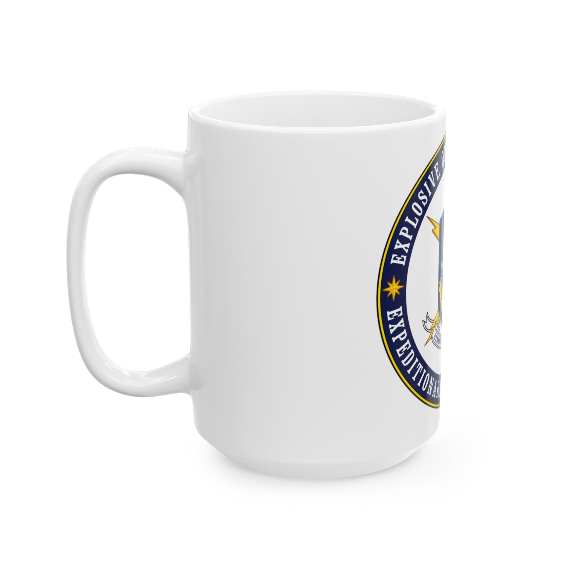 Explosive Ordnance Disposal Unit Two (U.S. Navy) White Coffee Mug-The Sticker Space