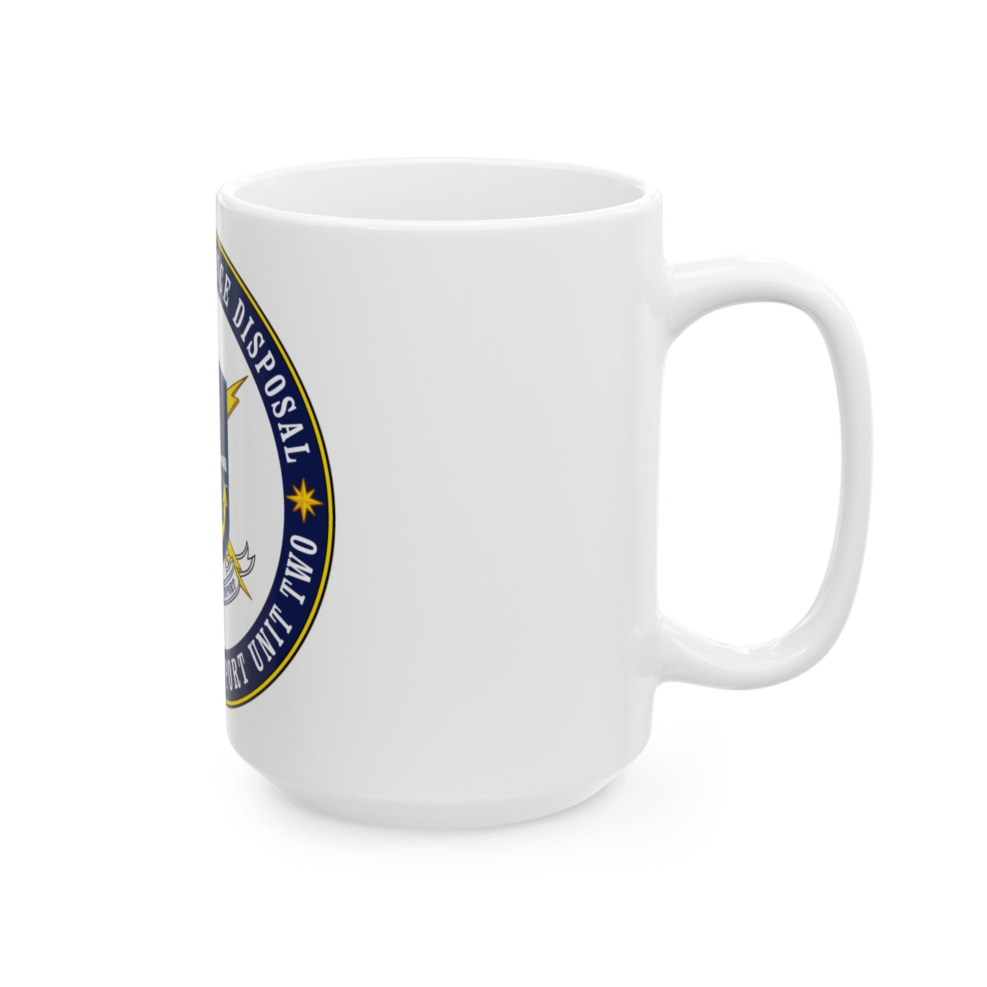 Explosive Ordnance Disposal Unit Two (U.S. Navy) White Coffee Mug-The Sticker Space