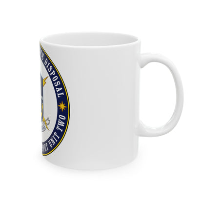 Explosive Ordnance Disposal Unit Two (U.S. Navy) White Coffee Mug-The Sticker Space