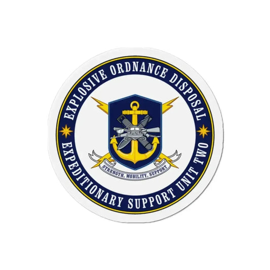 Explosive Ordnance Disposal Unit Two (U.S. Navy) Refrigerator Magnet 2 Inch - The Sticker Space