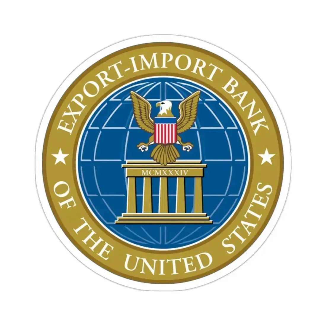 Export Import Bank of the United States STICKER Vinyl Die-Cut Decal 2 Inch - The Sticker Space
