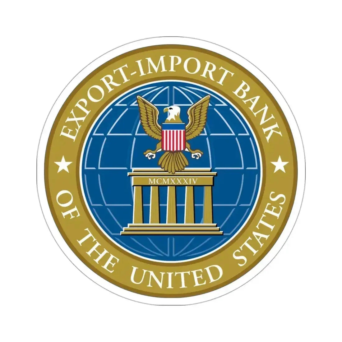 Export Import Bank of the United States STICKER Vinyl Die-Cut Decal 3 Inch - The Sticker Space