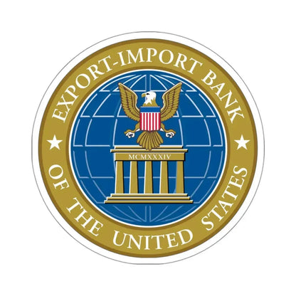 Export Import Bank of the United States - STICKER Vinyl Kiss-Cut Decal 3 Inch White - The Sticker Space