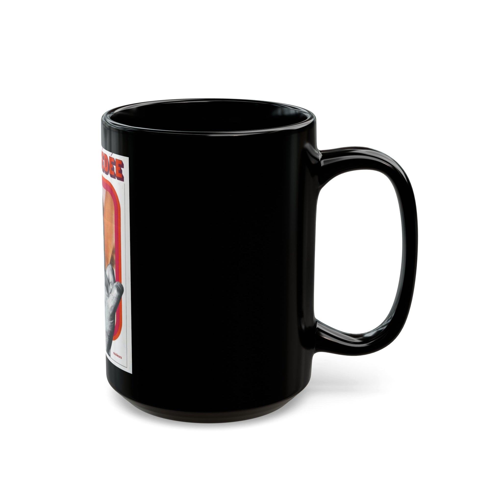 EXPOSED 1971 Movie Poster - Black Coffee Mug-The Sticker Space