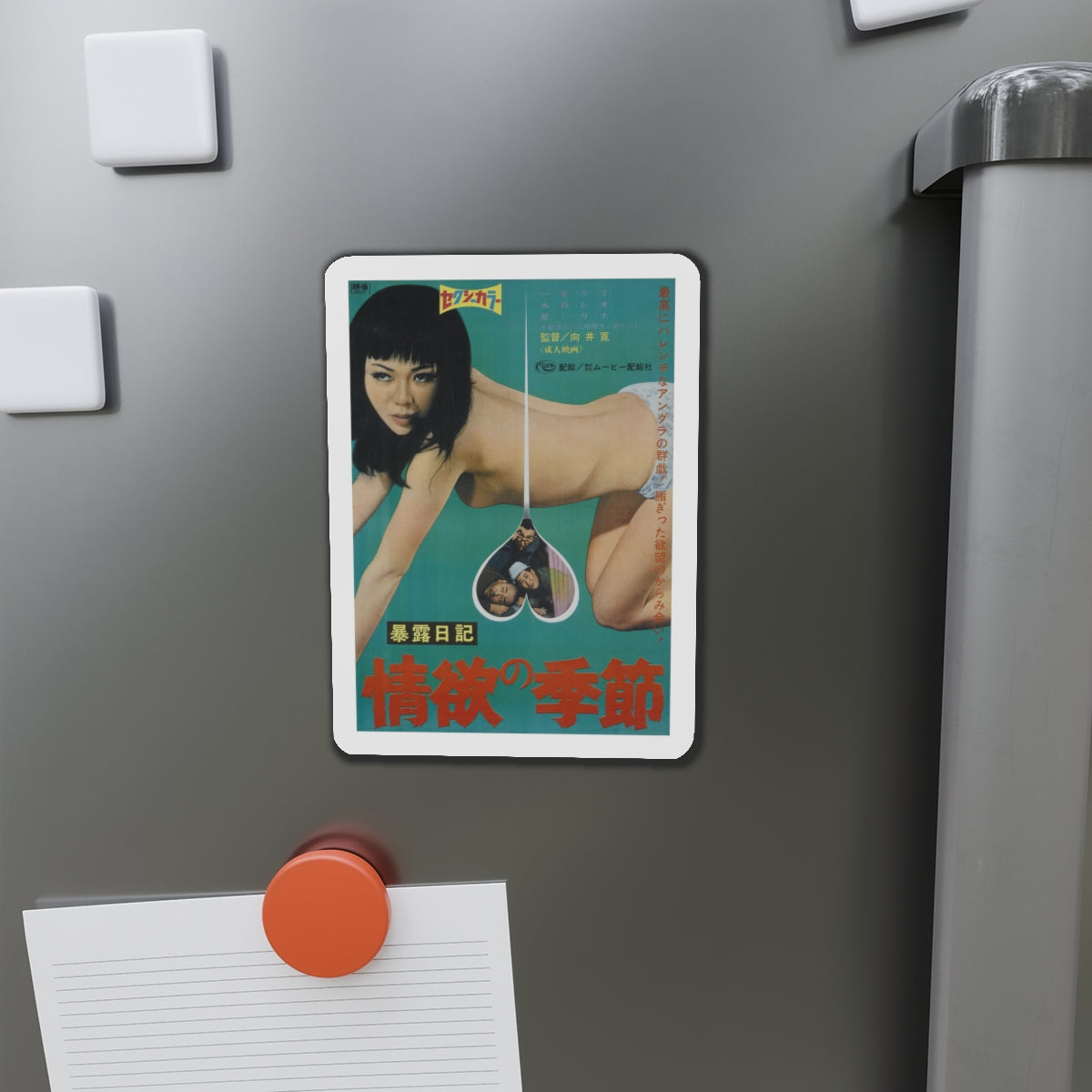 EXPOSURE DIARY SEASON OF LUST 1969 Movie Poster - Die-Cut Magnet-The Sticker Space