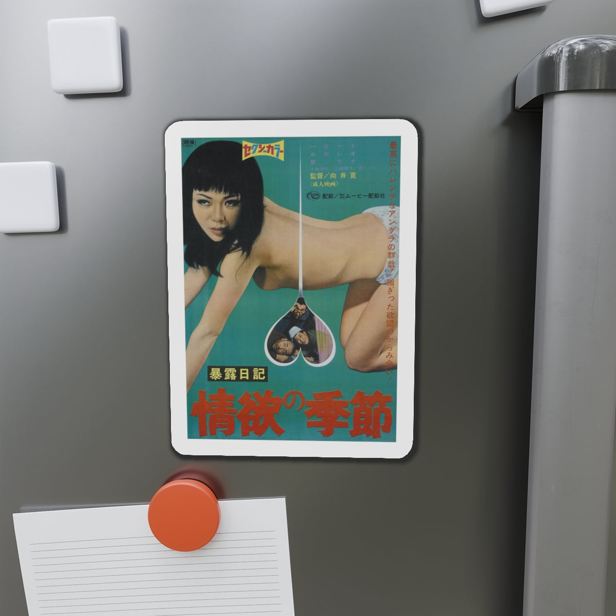 EXPOSURE DIARY SEASON OF LUST 1969 Movie Poster - Die-Cut Magnet-The Sticker Space