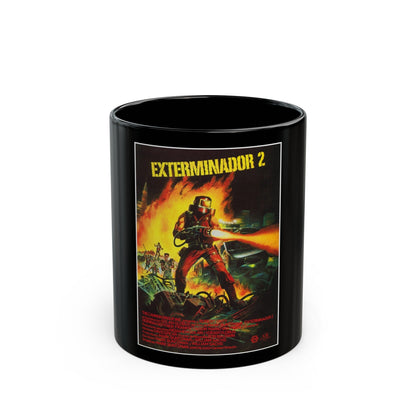 EXTERMINATOR 2 1984 Movie Poster - Black Coffee Mug-11oz-The Sticker Space