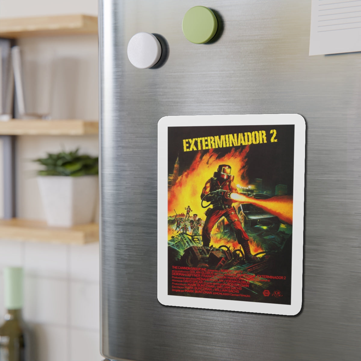 EXTERMINATOR 2 1984 Movie Poster - Die-Cut Magnet-The Sticker Space