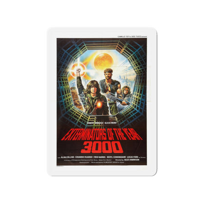 EXTERMINATORS OF THE YEAR 3000 1983 Movie Poster - Die-Cut Magnet-3" x 3"-The Sticker Space