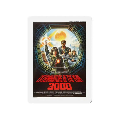 EXTERMINATORS OF THE YEAR 3000 1983 Movie Poster - Refrigerator Magnet 3 Inch - The Sticker Space