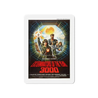 EXTERMINATORS OF THE YEAR 3000 1983 Movie Poster - Refrigerator Magnet - The Sticker Space