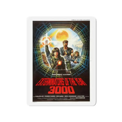 EXTERMINATORS OF THE YEAR 3000 1983 Movie Poster - Refrigerator Magnet - The Sticker Space