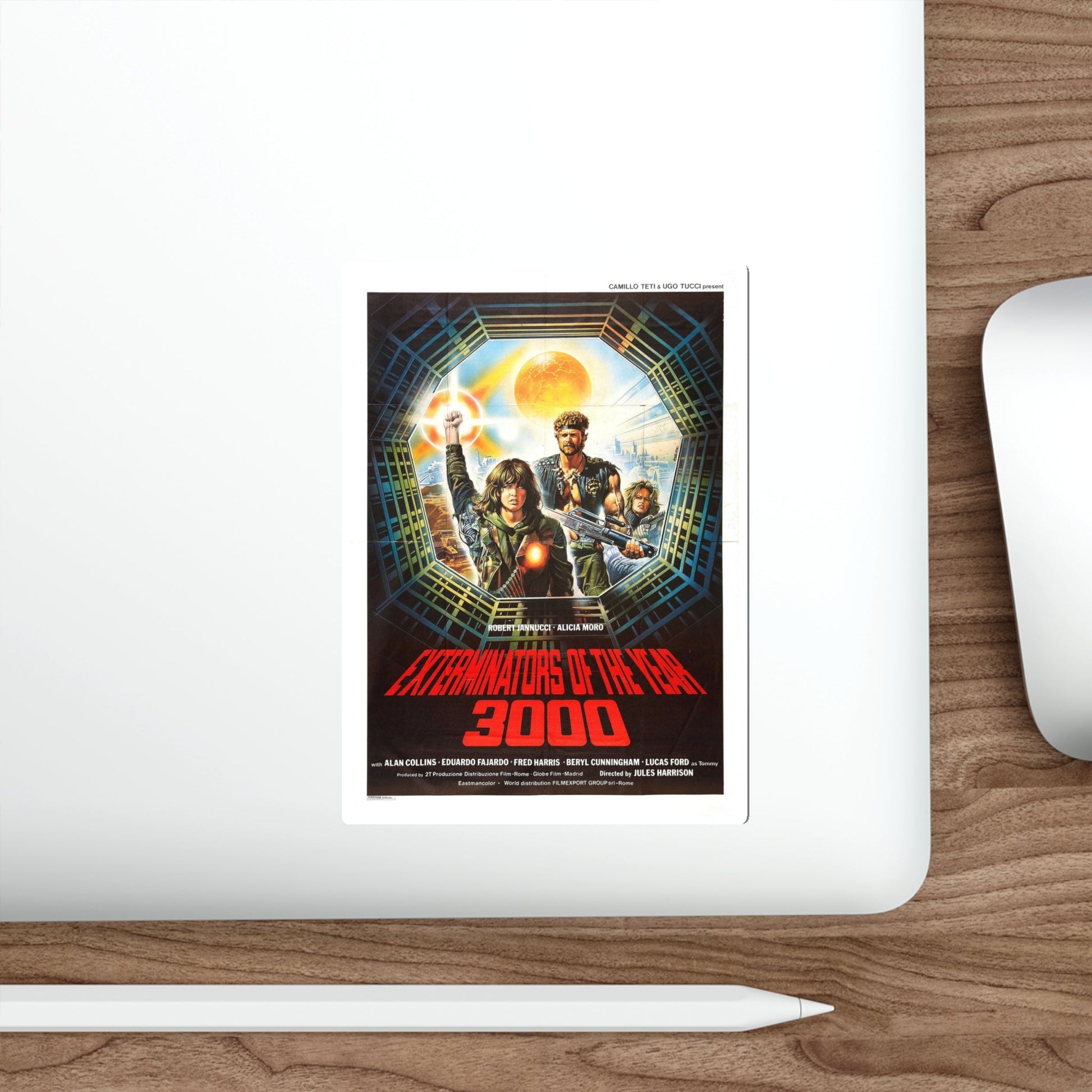 EXTERMINATORS OF THE YEAR 3000 1983 Movie Poster STICKER Vinyl Die-Cut Decal-The Sticker Space