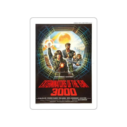 EXTERMINATORS OF THE YEAR 3000 1983 Movie Poster STICKER Vinyl Die-Cut Decal 5 Inch - The Sticker Space