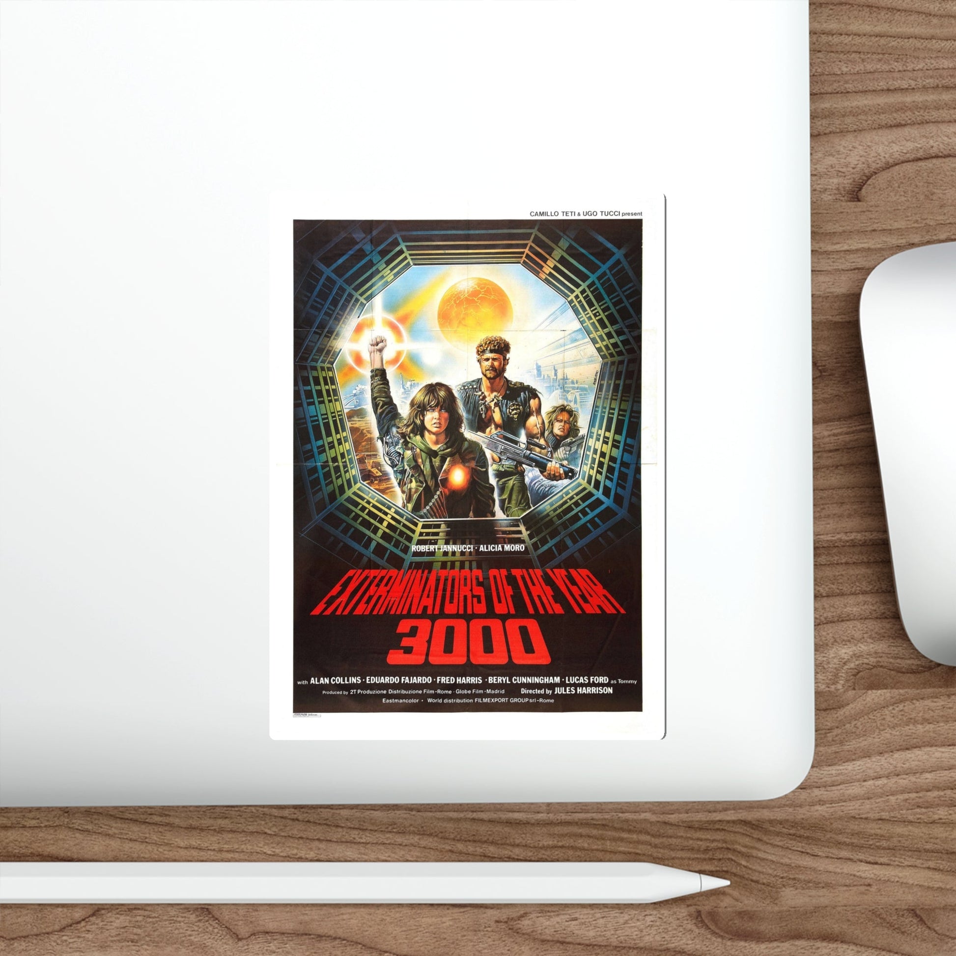 EXTERMINATORS OF THE YEAR 3000 1983 Movie Poster STICKER Vinyl Die-Cut Decal-The Sticker Space