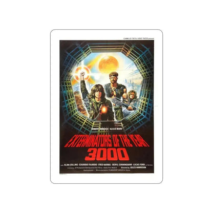 EXTERMINATORS OF THE YEAR 3000 1983 Movie Poster STICKER Vinyl Die-Cut Decal - The Sticker Space