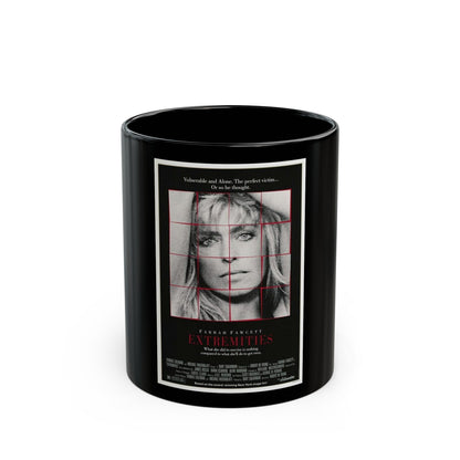 EXTREMITIES 1966 Movie Poster - Black Coffee Mug-11oz-The Sticker Space