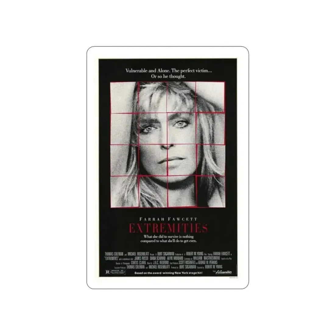 EXTREMITIES 1966 Movie Poster STICKER Vinyl Die-Cut Decal 2 Inch - The Sticker Space