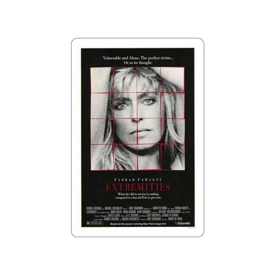 EXTREMITIES 1966 Movie Poster STICKER Vinyl Die-Cut Decal 4 Inch - The Sticker Space