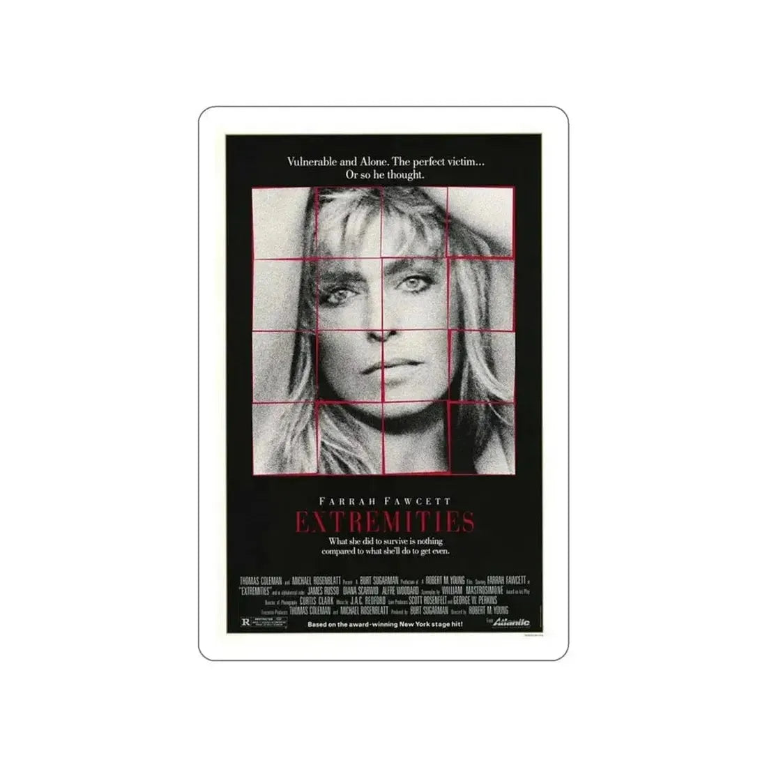 EXTREMITIES 1966 Movie Poster STICKER Vinyl Die-Cut Decal 5 Inch - The Sticker Space